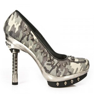  M.PUNK043-C22 CAMUFLAJE GRIS PIEL VIVO NEGRO PL ACERO CAL CA - 