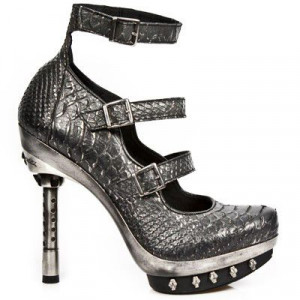  M.PUNK051-C2 PITON GRIS PLATA PL ACERO PUNK CRISTAL T CANYON - 