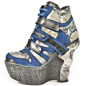  M.PZ010-C4 VELOUR AZAFATA PITON DIAMANTE AZUL PULIK AC PANZE - 