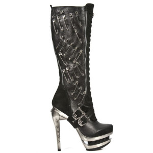  M.ROCK205-R1 VELOUR NEGRO NOMADA NEGRO ROCK ACERO - 