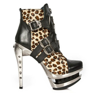  M.ROCK212-C2 ITALI NEGRO PELO LEOPARDO ROCK ACERO - 