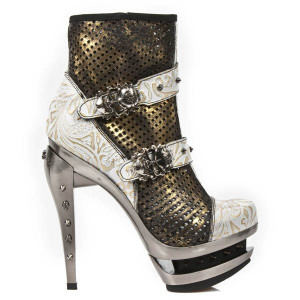  M.ROCK217-C7 VINTAGE FLOWER BLANCO ORO BOX OROMANE PERFORADO - 