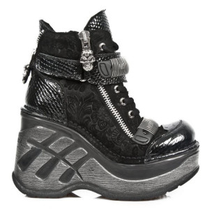  M.SP0002-S1 PITON LUX NEGRO DRAMA ANTE NEGRO, NEO CUNA SPORT - 