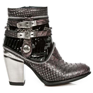  M.TX002-C3 SERPENTE MAKI LILA CHAROL NEGRO TEXAS NEGRO TACON - 