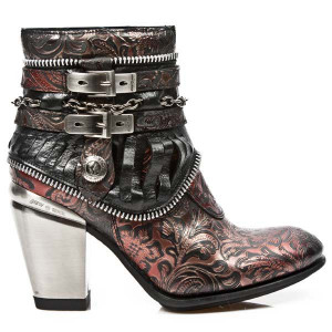  M.TX002-C5 VINTAGE FLOWER ROJO NOMADA NEGRO TEXAS NEGRO TACO - 