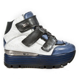  M.URBAN003-C6 ITALI TALCO AZUL VINTAGE FLOWER BLANCO PLATA - 