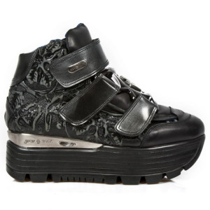  M.URBAN003-S3 ITALI NEGRO VINTAGE FLOWER NEGRO PULIK ACERO U - 