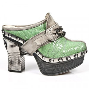  M.Z002-C7 NATURE TIERRA PITON PLISADO MENTA PL ZUECO NEG PIE - 
