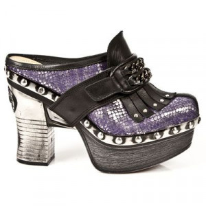  M.Z003-C1 ITALI NEGRO, PITON PLIS.PLATA_VIOLA, P.ZUECO NEG-A - 
