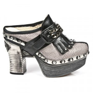  M.Z003-C2 NOMADA NEGRO PITON PLISADO TAUPE PLATA IT NEG PL Z - 