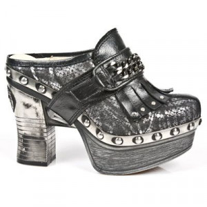  M.Z003-C4 NOMADA NEGRO PITON PITON PLISADO PLATA NEG PL ZUEC - 