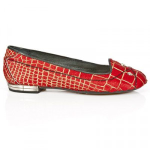  M.BL005-C4 PELO COCO ROJO VIVO NEGRO TPU NEGRO BAILARINAS T - 