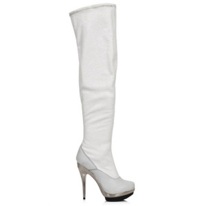  M.PUNK079-C4 NAPA BLANCA NAPA PU ELASTICA VINTAGE FLOWER BLA - 
