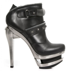  M.ROCK082-S1 NOMADA NEGRO, PULIK NEGRO, ROCK ACERO LISO - 