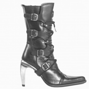  9373 Itali Negro Rock Negro Malicia Tacon  Acero - 