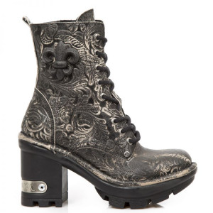  +M.NEOTYRE07-S7 VINTAGE FLOWER NEGRO RASPADO, NEOTYRE NEGRO - 