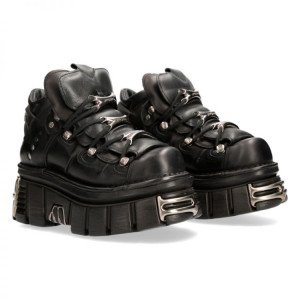  NOMADA NEGRO, TOWER NEGRO LATERAL E14 ACERO - 