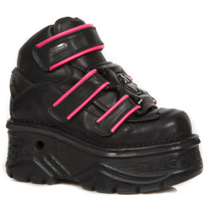  CRUST NEGRO, RIBETE FLUOR FUCSIA, TURBO NEGRO - 
