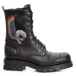  NOMADA NEGRO BORDADOS GRIS LLAMAS FUEGO MOTORCYCLE - 