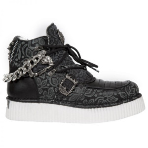  FLORAL NEGRO, CRUST NEGRO, FLORAL DENIM NEGRO, N - 