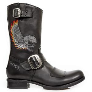 ITALI NEGRO, ITALI NEGRO, BORDADOS GRIS ALAS FUEGO GUM 710 NEGRO M2 ACERO - 