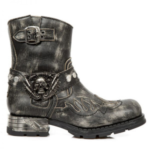  VINTAGE RASPADO NEGRO MOTOROCK NEGRO TACON ACERO - 