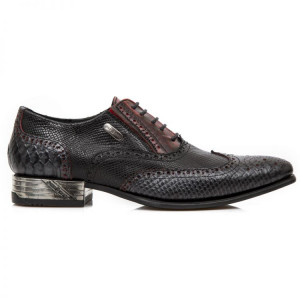  PITON NEGRO GRAFITO REVESS ROJO PITONE NEGRO BOX - 