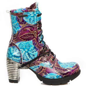  VINTAGE FLOWER TIKI TRAIL NEGRO TACON ACERO - 
