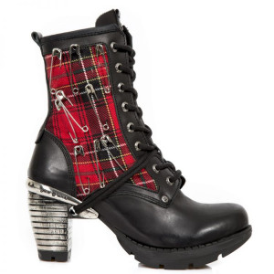  ITALI NEGRO TELA ESCOCESA ROJA TRAIL NEGRO-2 - 