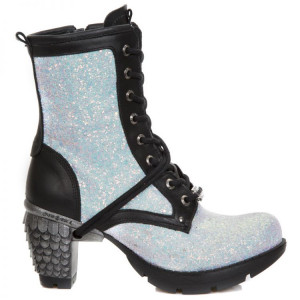  GLITTER ESPUMA BLANCO, NOMADA NEGRO, TRAIL NEGRO TACON-2 DRAGON ACERO (3D) - 