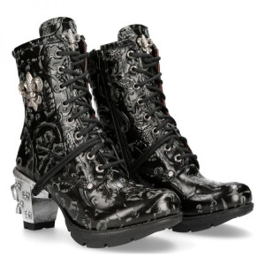  VINTAGE FLOWER NEGRO,TRAIL NEGRO TACON-2 TACON ACERO TRAIL-2 FLOR DE LYS - 