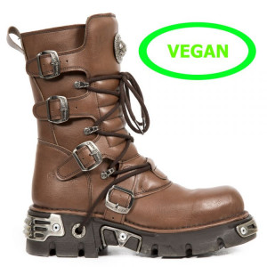  M.373-V5 VEGAN MICRO CUERO, REACTOR MARRON TOBERAS ORIFICIO - 