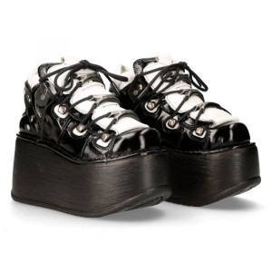  M-106-S118 CHAROL NEGRO ARRUGADO, NAPA BLANCA,MARTE NEGRO - 