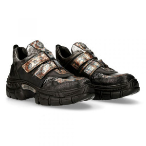 M.CRASH020-C7 PITONE NEGRO, JUPITER AZUL, CHAROL NEGRO, ITALI NEGRO, PULIK ACERO, CRASH NEGRO LATERA - 