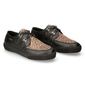  M-REBEL001-V2 VEGAN NEGRO, LEOPARDO PU BEIG, REBEL NEGRO - 