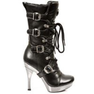  BOX NEGRO, PLATAFORMA ACERO TACON AGUJA New Rock M.5273-S1 -  