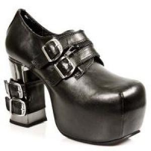 NAPA NEGRA, COVER PLATFORM METAL HEEL New Rock M.45684-S1 -  