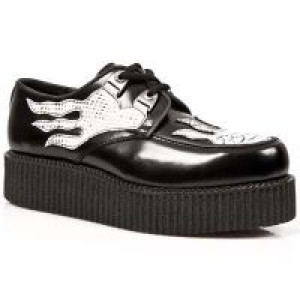  FLORENTIC NEGRO, PITON BLANCO-NEGRO, CREPE NEGRO -  1