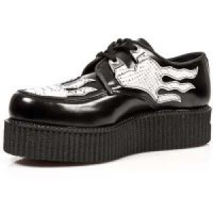  FLORENTIC NEGRO, PITON BLANCO-NEGRO, CREPE NEGRO -  3
