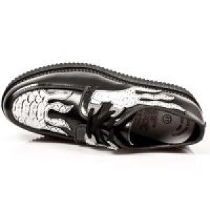  FLORENTIC NEGRO, PITON BLANCO-NEGRO, CREPE NEGRO -  6