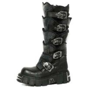  ITALI NEGRO GOMA PUNTOS NOMADA NEGRO TOWER NEGRO ACERO New Rock M.738-C1 -  