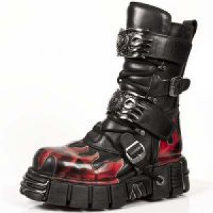  ITALI NEGRO PULIK FUEGO TOWER NEGRO ACERO ORIFICIO New Rock M.149-C1 -  