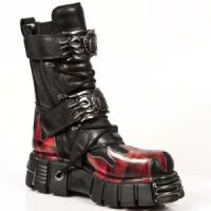  ITALI NEGRO PULIK FUEGO TOWER NEGRO ACERO ORIFICIO New Rock M.149-C1 -  
