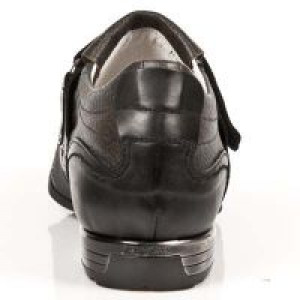  ARCILLA CUERO BOX PLANE ITALI NEGRO TPU NEG SNOB T New Rock M.8401-C4 -  