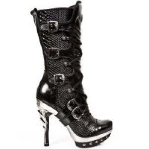  NOMADA NEGRO SERPIENTE HAITI NEGRO PLATAF ACERO New Rock M.PUNK001-C9 -  
