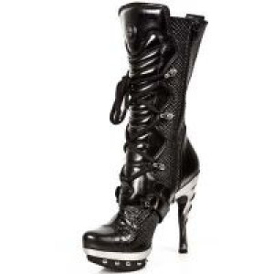 NOMADA NEGRO SERPIENTE HAITI NEGRO PLATAF ACERO New Rock M.PUNK001-C9 -  