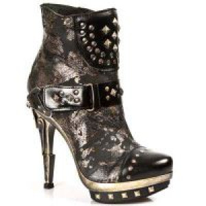  NOMADA NEGRO ANTE NEGRO TEJUS ORO PLATAF ORO PU New Rock M.PUNK003-C2 -  