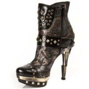  NOMADA NEGRO ANTE NEGRO TEJUS ORO PLATAF ORO PU New Rock M.PUNK003-C2 -  