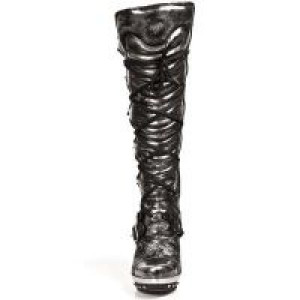  BOX PLAMANE NOBUCK NEGRO TEJUS PLATA PLAT ACERO -  2