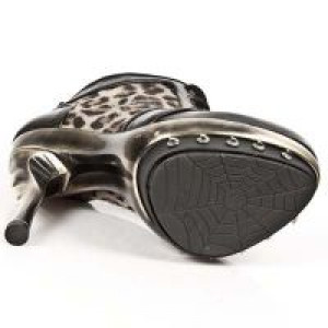  NOMADA NEGRO LEOPARDO PELO MARRON PLAT ORO PUNK New Rock M.PUNK006-C2 -  